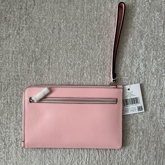 NWT Kate Spade Soft Pink Medium L-zip Wristlet - Picture 6 of 8